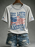 Women's Faith Casual Printed Short-Sleeve T-shirt