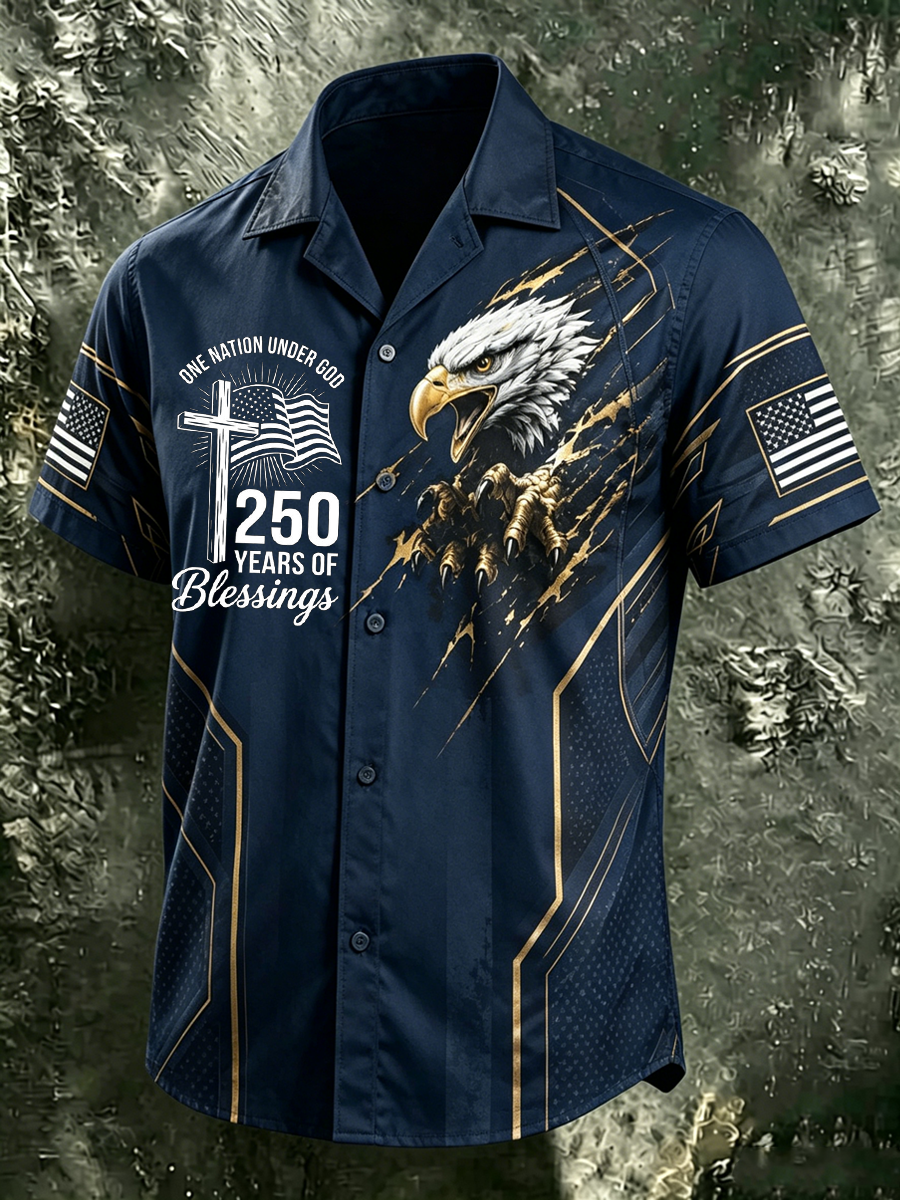 Men's American 250th Anniversary Short Sleeve Shirt