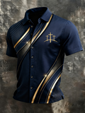 Men's Faith Cross Printed Casual Shirt
