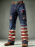 Men's 250th Anniversary Printed Casual Jeans