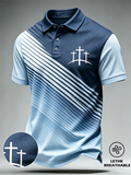 Faith Cross Breathable Hole Fabric Business Polo Shirt
