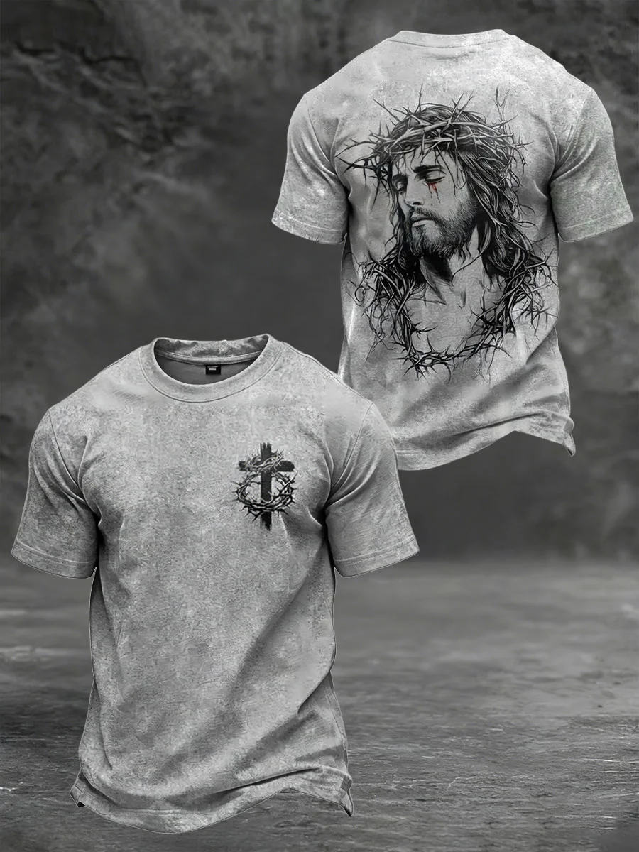 Men's Faith Printed Casual T-shirt