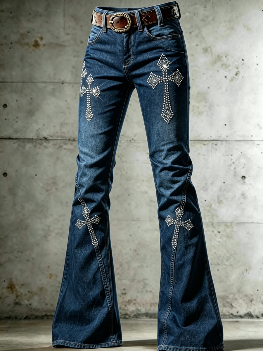 Women'S Faith Printed Casual Jeans