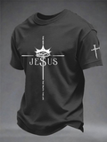 Men'S Christian Gospel Of Jesus John 14:6 Cross Of The Way, Truth, And Life Short Sleeved T-Shirt