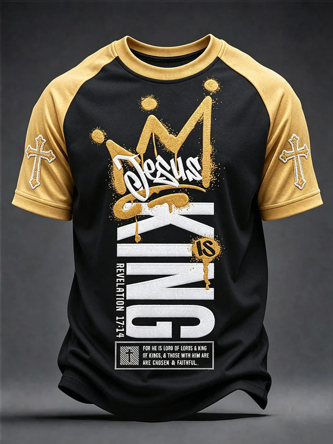 Men's Faith Printed Casual T-shirt