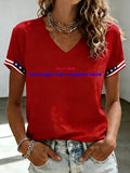 Women'S America Print Casual T-Shirt