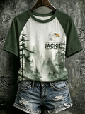 Women's Family Legacy Big Bear Lake California Wildlife Print T-shirt