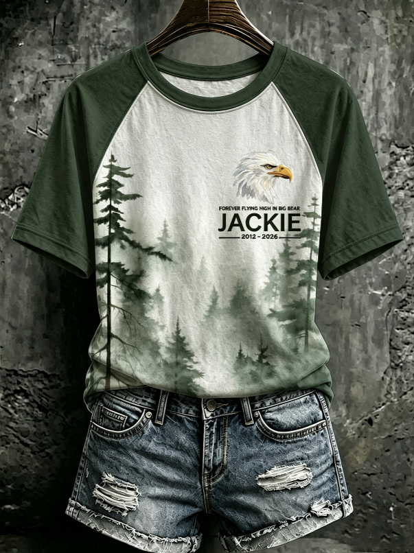 Women's Family Legacy Big Bear Lake California Wildlife Print T-shirt