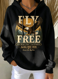 Women's Animal Print Casual Hooded Sweatshirt