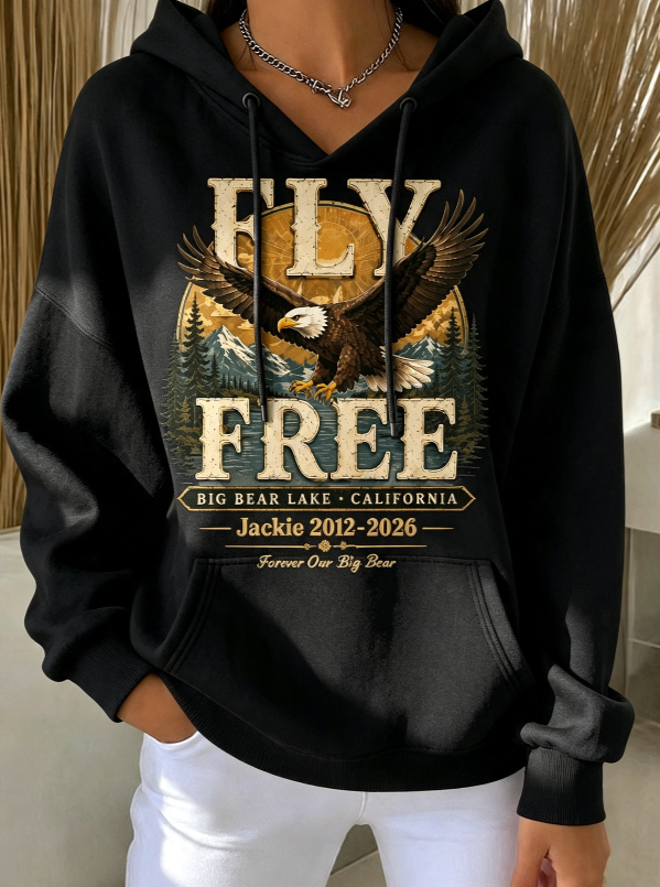 Women's Animal Print Casual Hooded Sweatshirt