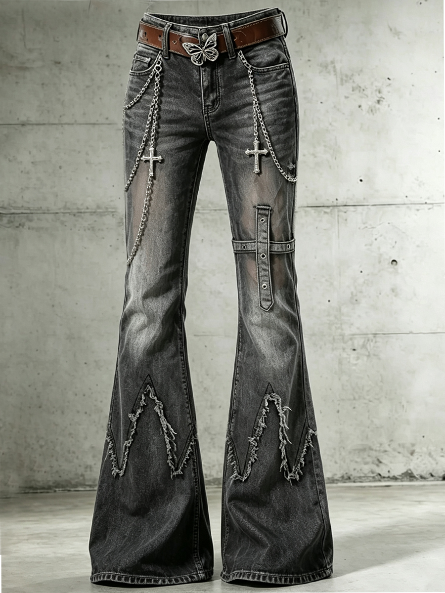 Women's Faith Printed Casual Jeans