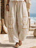 Women'S Cross Angel Wings Printed Pants