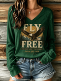Women's Bald Eagle Jackie Long Sleeve T-shirt