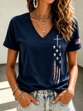 Women'S 250 YAERS OF FREEDOM Printed Casual T-Shirt