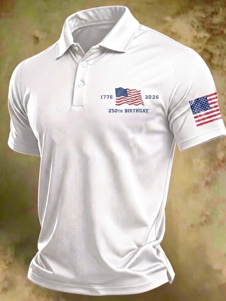 Men's 250th Anniversary Printed Polo Shirt