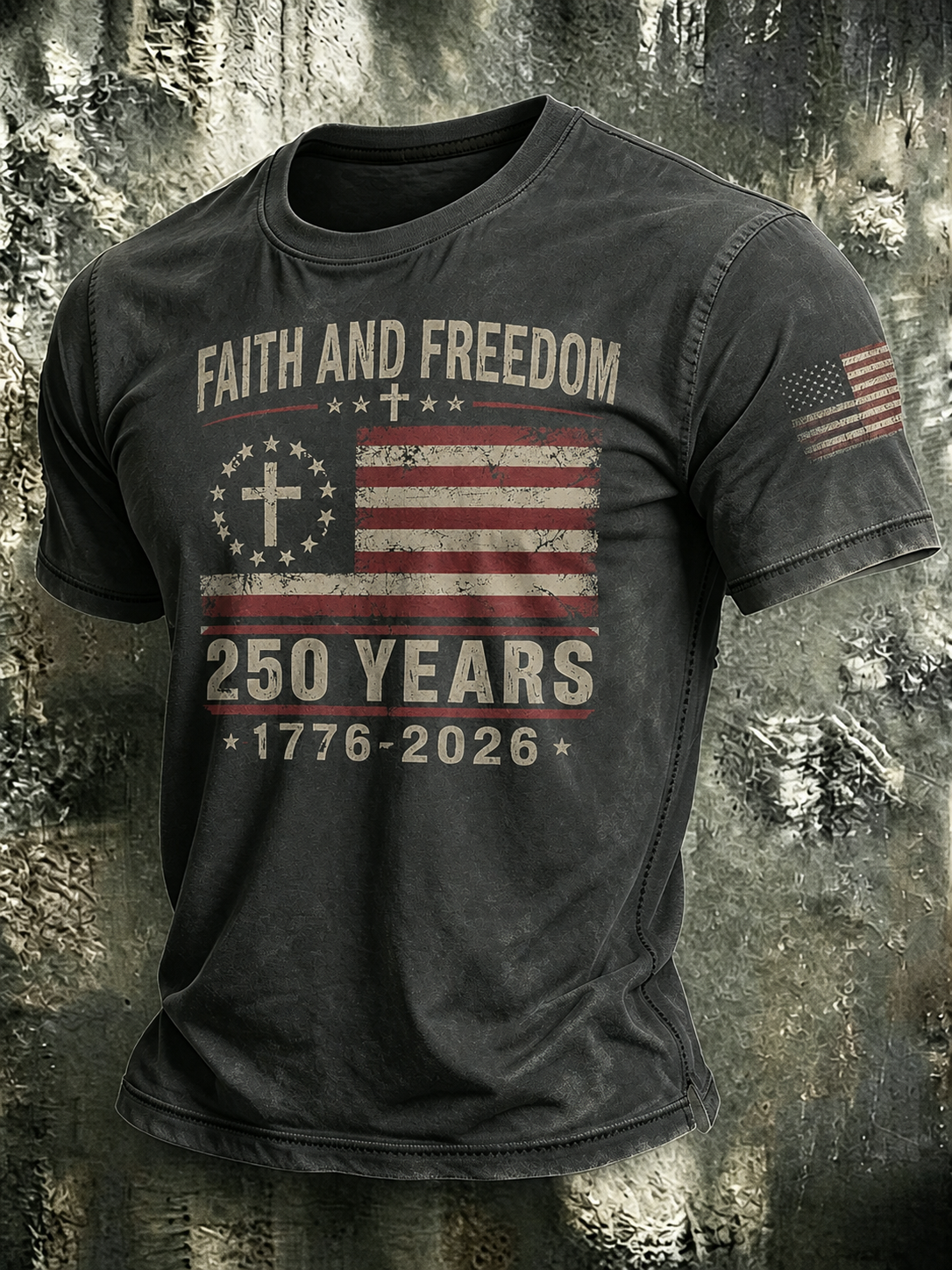 Men's Casual American Faith T-Shirt