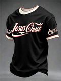 Men's Religious Beliefs Print Short Sleeve T-shirt