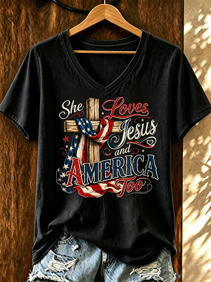 Women'S IN GOD WETRUST Printed Casual T-Shirt