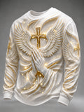 Men'S Faith Printed Casual Long Sleeved T-Shirt