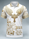 Men's Faith Cross Printed Casual Shirt