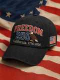 Unisex Embroidered FREEDOM 250 Years Strong Hat