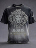Men'S Faith Print Casual Top