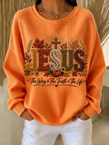 Women'S Autumn Faith Waffle Sweatshirt
