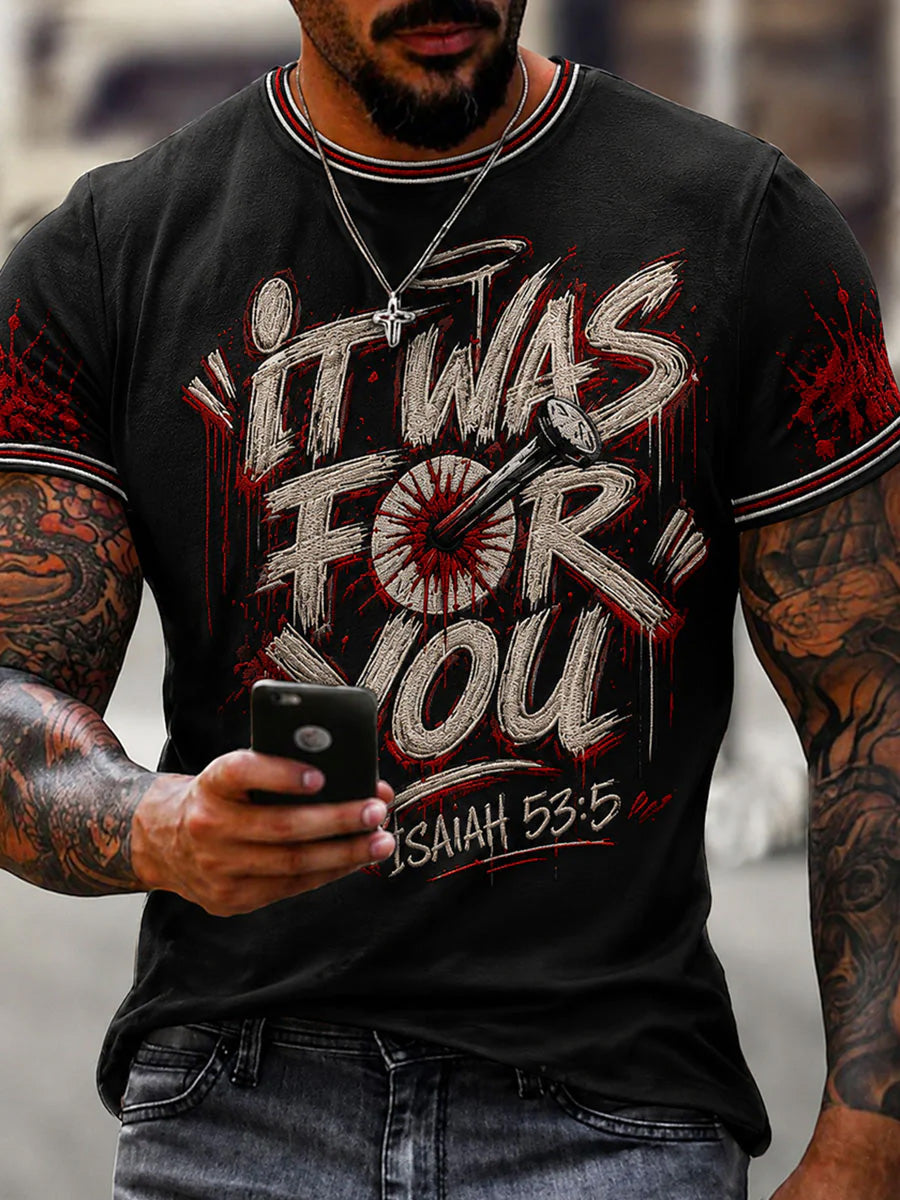 Men's Faith Casual Printed T-Shirt