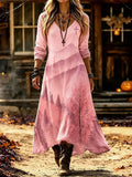 Women's Fall Pattern Casual Dress