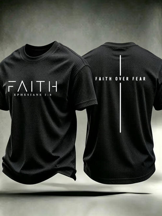Men's Faith Printed Waffle T-shirt