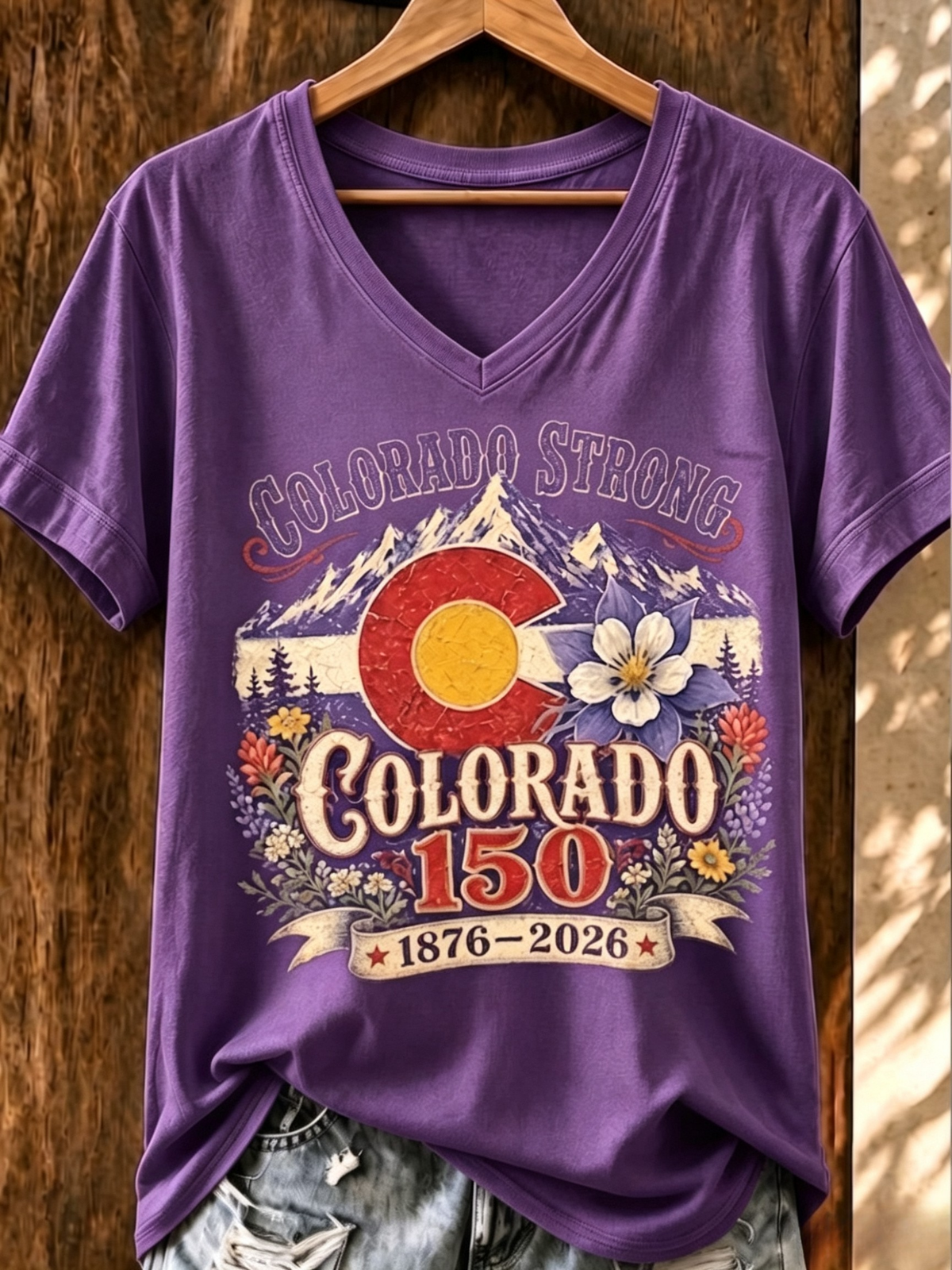 Women's Casual Colorado Strong T-shirt
