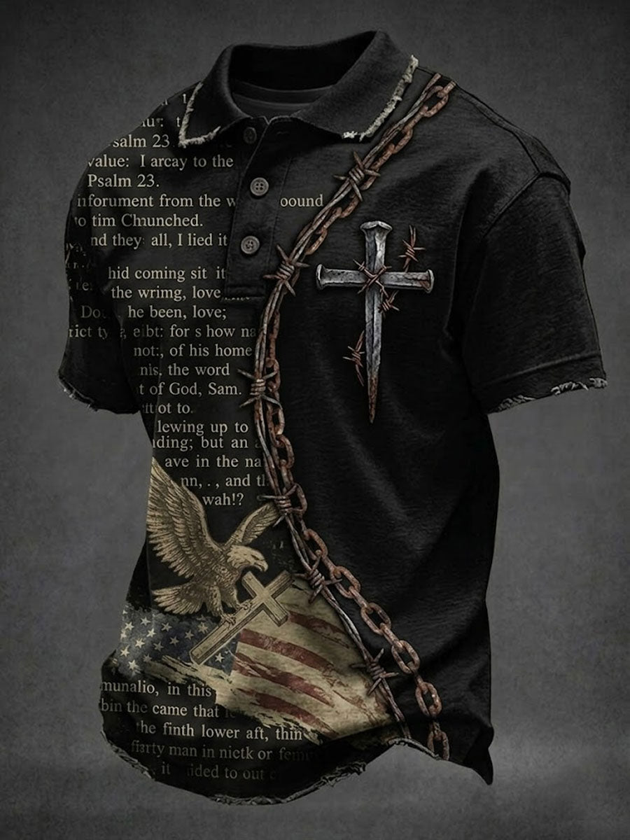 Men'S Faith Printed POLO Shirt