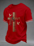 Men'S Faith Print Casual Top