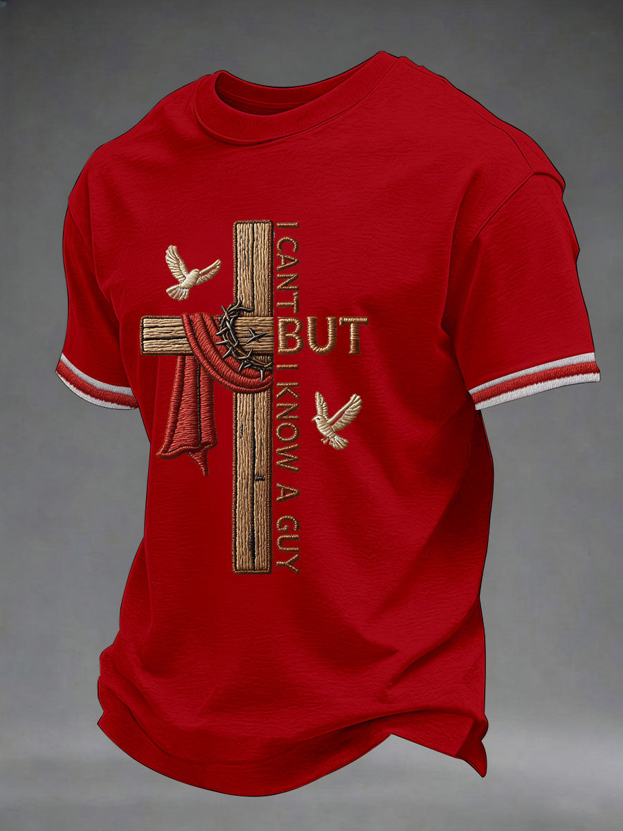 Men'S Faith Print Casual Top