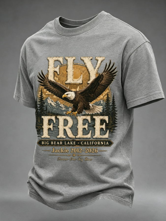 Men's Fly Free Jackie Print T-shirt