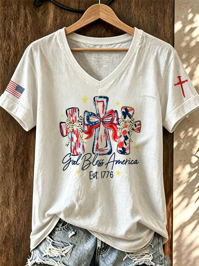 Women's Faith Cross Casual T-Shirt