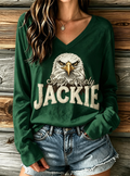 Women's Bald Eagle Jackie Long Sleeve T-shirt