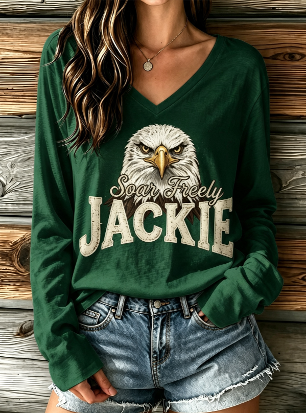 Women's Bald Eagle Jackie Long Sleeve T-shirt