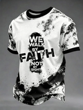 Men'S We Walk By Faith Not By Sight Print Tee