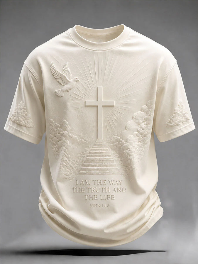 Men'S Faith Print Short Sleeve T-Shirt