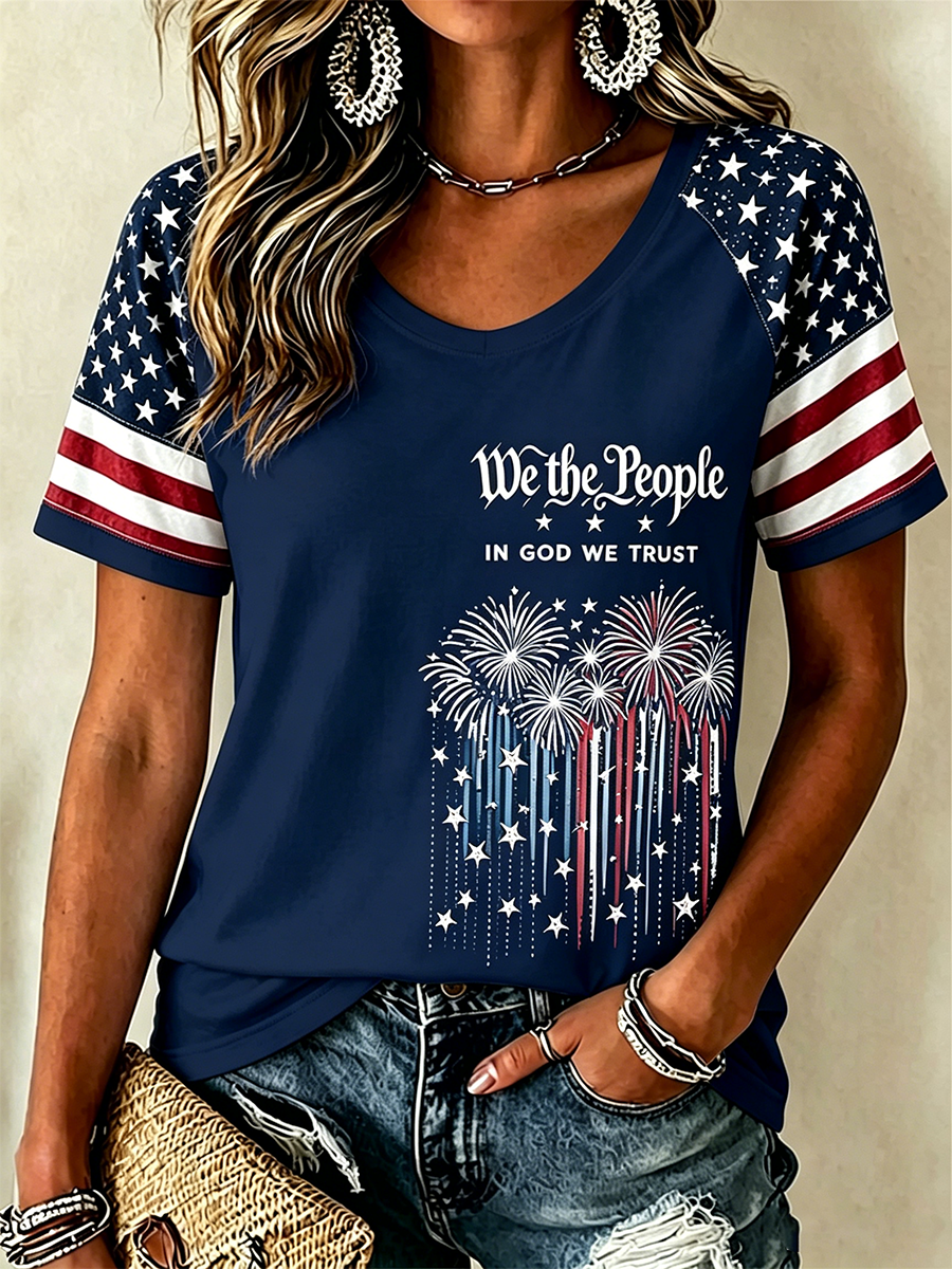 Women'S 250Th Anniversary Printed Casual T-Shirt