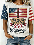 American Faith Print Women's Casual T-Shirt