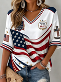 Women's Casual USA 250th Anniversary Graphic T-Shirt