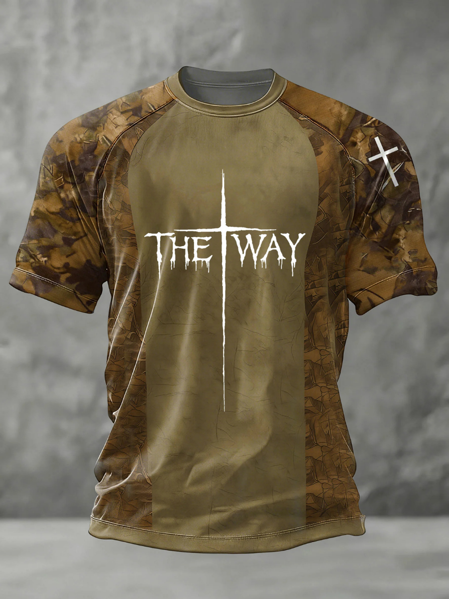 Men's Faith Casual Printed T-shirt