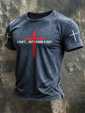 Men'S Patriotic Printed T-Shirt With Beliefs