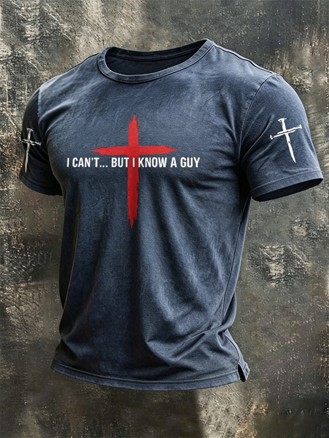 Men'S Patriotic Printed T-Shirt With Beliefs