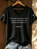 250Th Anniversary Cross Printed V-Neck T-Shirt From The United States