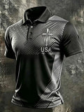 Men's 250th Anniversary Print Short-sleeve Polo Shirt