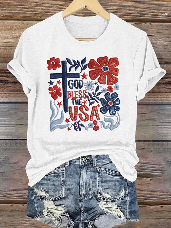 Women'S Casual American 250 Commemorative T-Shirt