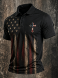 Men's Faith Printed Collar Polo shirt
